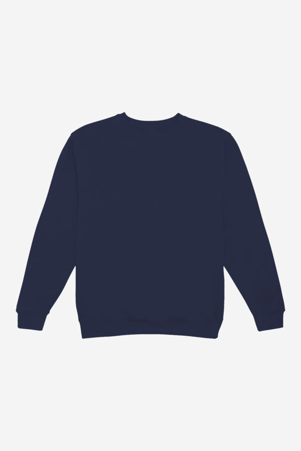 Plain Lightweight Regular Navy Sweatshirt